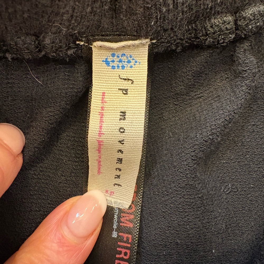 Free People Movement Get Set Shorts Black Cotton Size Small Athleisure Lounge - Picture 7 of 9